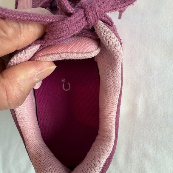 Vionic Breilyn Sneakers mauve pink two-tone suede textile size 5 - Picture 12 of 12